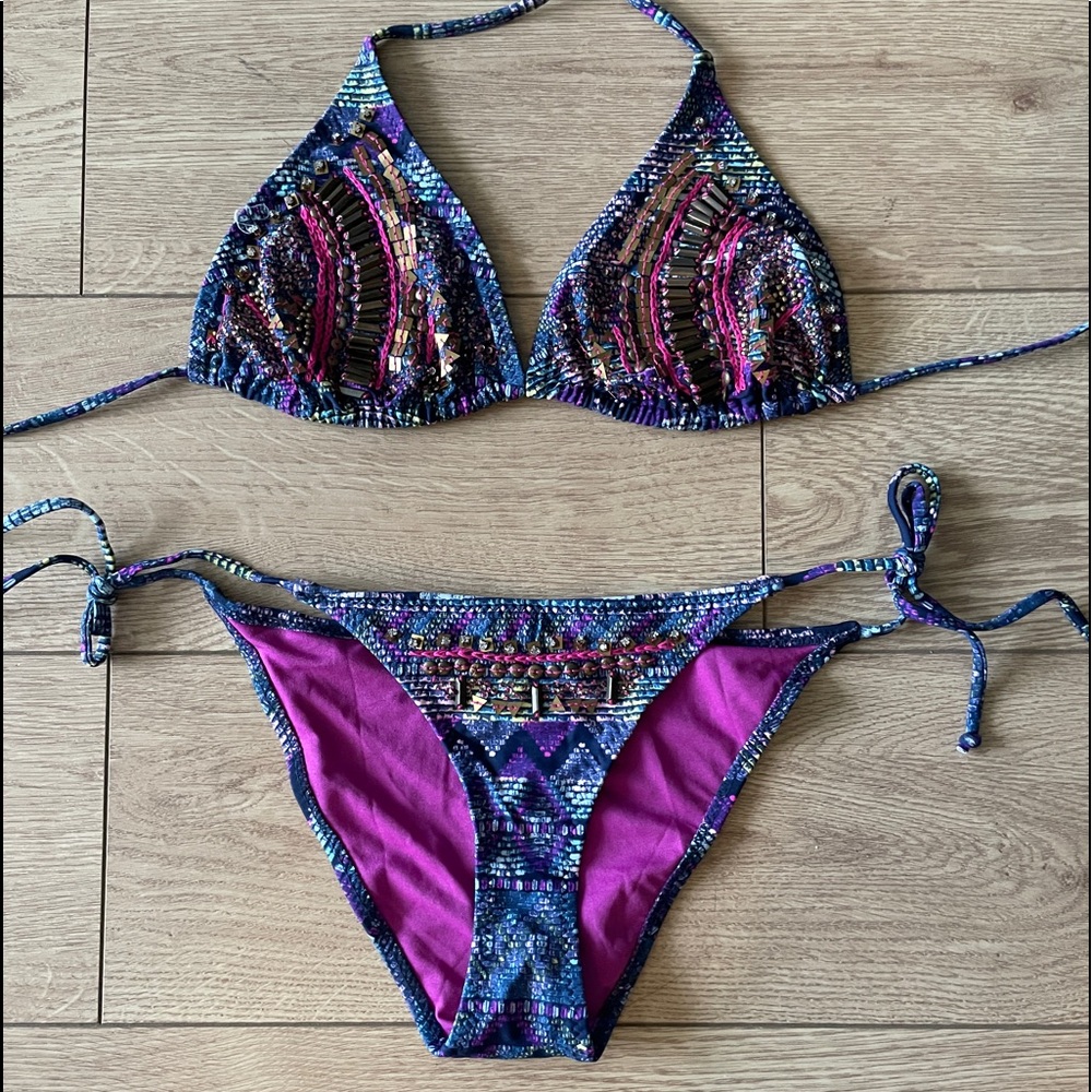 Gorgeous Multicolor Sequin Bikini